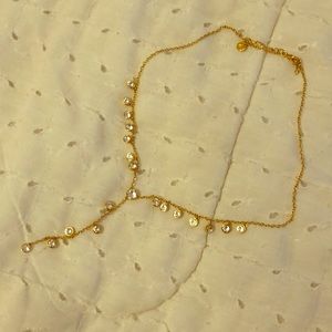 Touchstone Crystal by Swarovski gold necklace